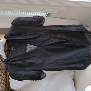 Aritzia Silk Sheer Shirt